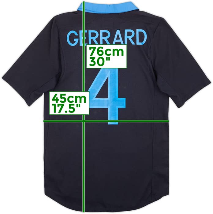 2011-12 England Away Shirt Gerrard #4 - 6/10 - (S)