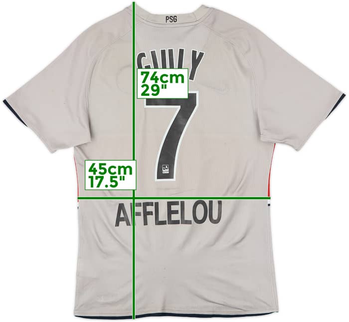 2008-09 Paris Saint-Germain Away Shirt Giuly #7 - 7/10 - (S)