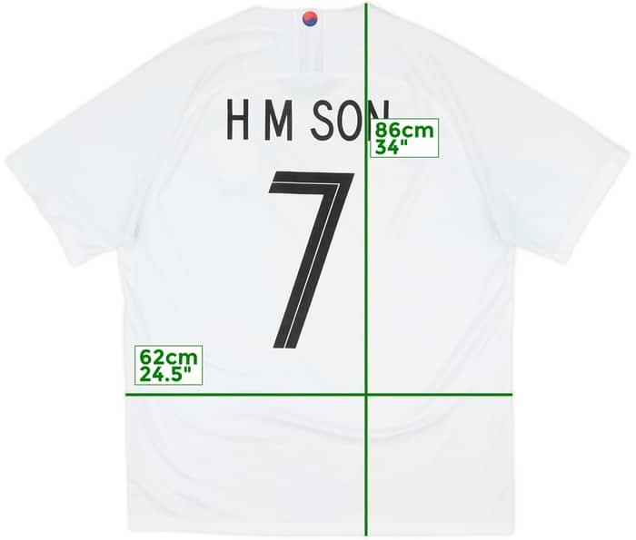 2018-19 South Korea Away Shirt H M Son #7 - 7/10 - (XXL)