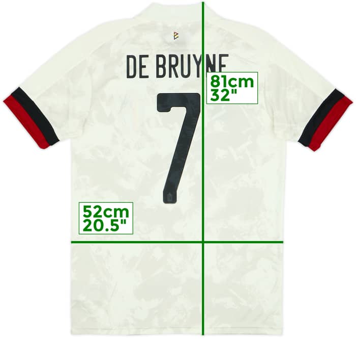 2020-22 Belgium Away Shirt De Bruyne #7 - 8/10 - (M)