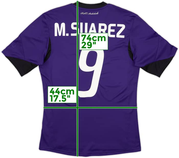 2013-14 Anderlecht Home Shirt M.Suarez #9 - 8/10 - (S)