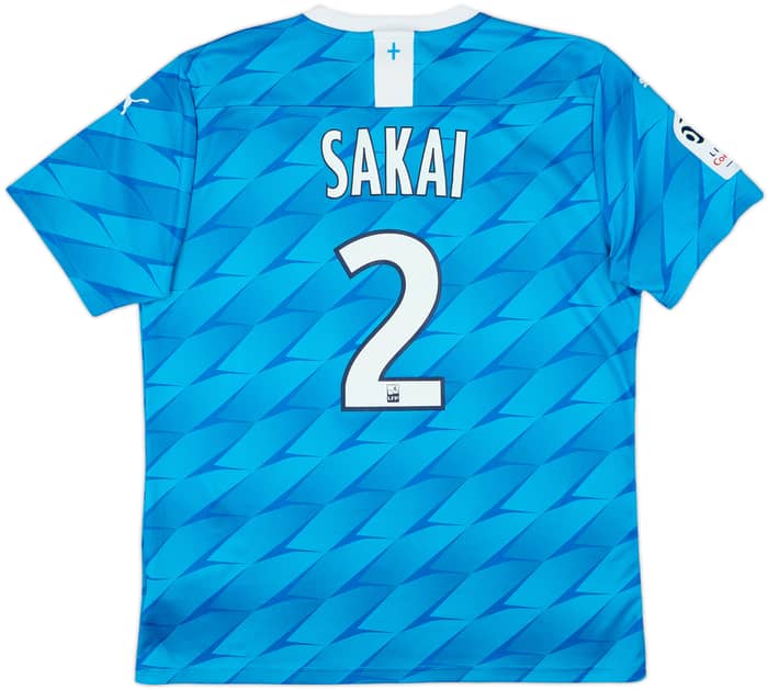 2019-20 Olympique Marseille Away Shirt Sakai #2 - 8/10 - (L)