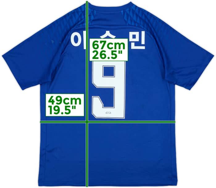 2018 Suwon Bluewings Home Shirt Seungmin lee #9 - 7/10 - (S)