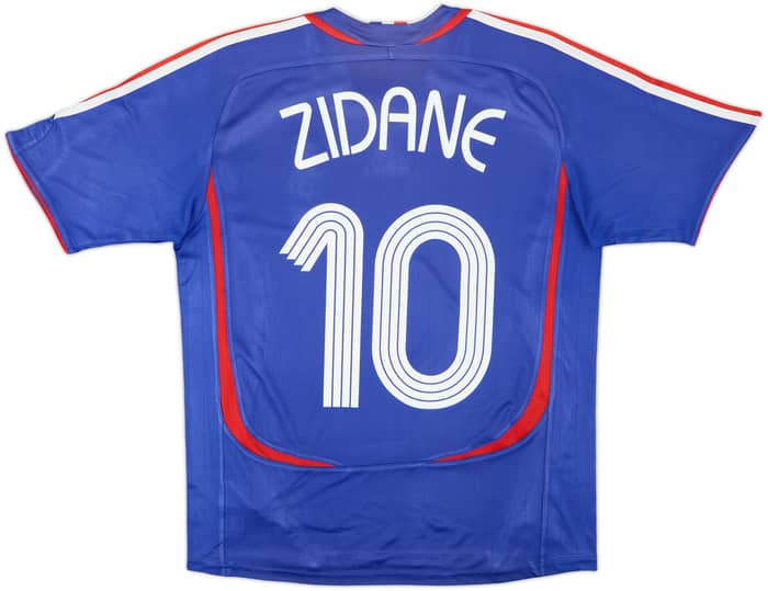 2006-07 France Home Shirt Zidane #10 - 6/10 - (XL.Boys)