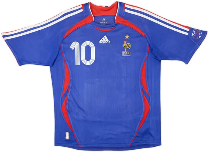 2006-07 France Home Shirt Zidane #10 - 6/10 - (XL.Boys)