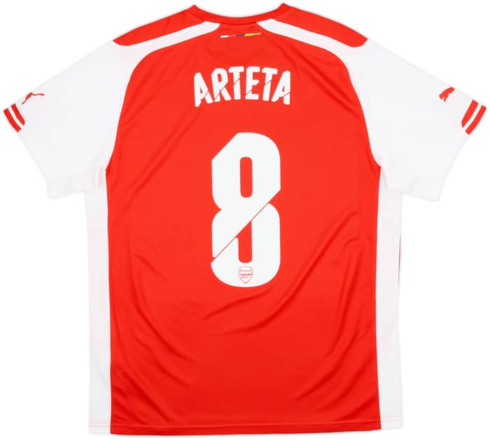 2014-15 Arsenal Home Shirt Arteta #8 - 8/10 - (L)