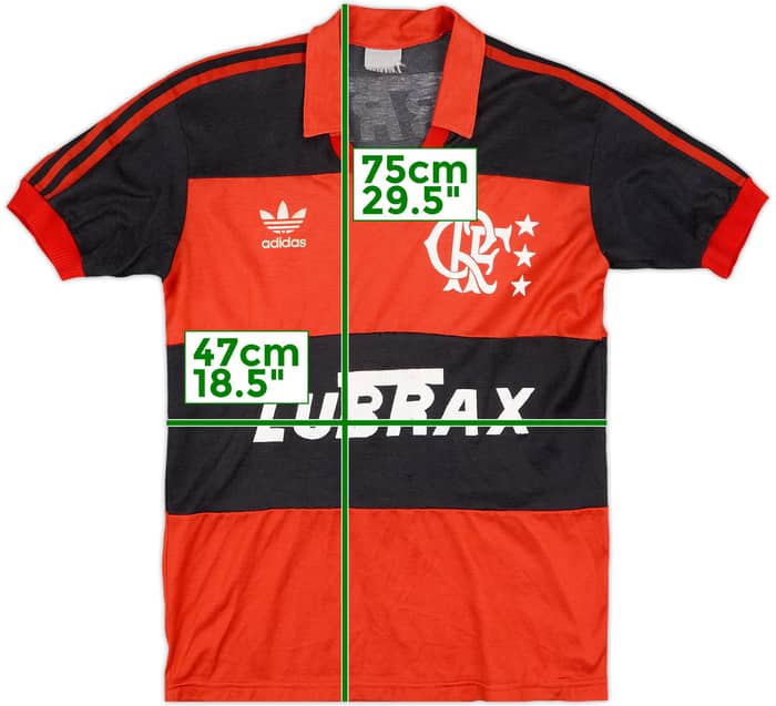 1990-92 Flamengo Home Shirt #10 - 7/10 - (M)