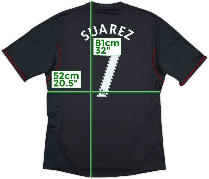 2011-12 Liverpool Away Shirt Suarez #7 - 6/10 - (L)