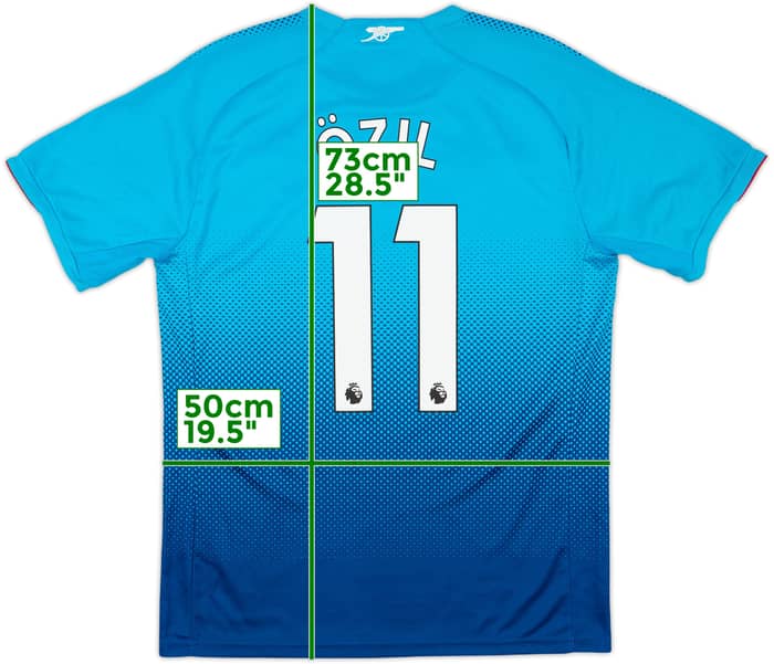 2017-18 Arsenal Away Shirt Ozil #11 - 9/10 - (M)