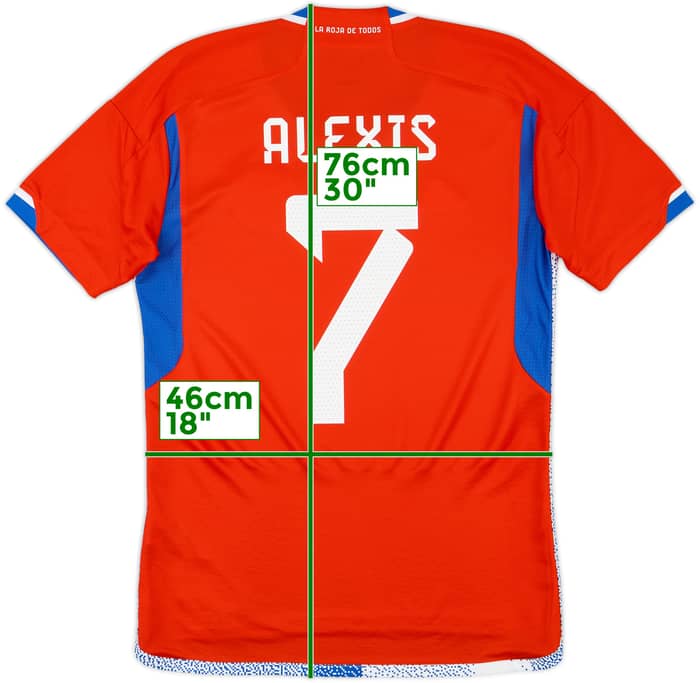 2022-23 Chile Home Shirt Alexis #7 - 10/10 - (S)