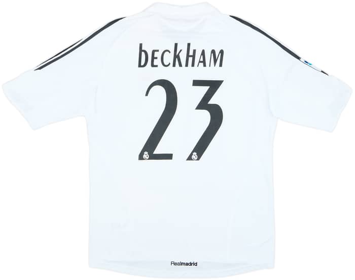 2005-06 Real Madrid Home Shirt Beckham #23 - 6/10 - (L)