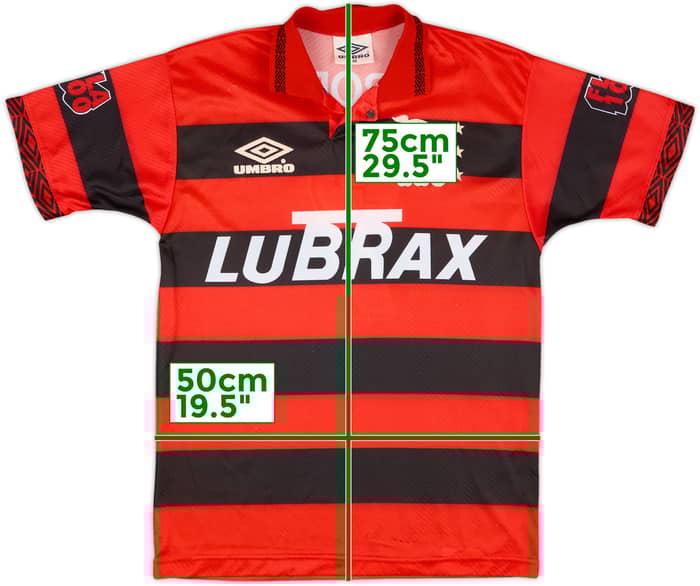 1993-94 Flamengo Home Shirt #7 - 8/10 - (M)