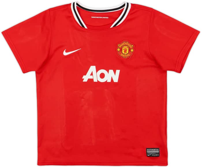 2011-12 Manchester United Home Shirt - 7/10 - (7-8 Years)