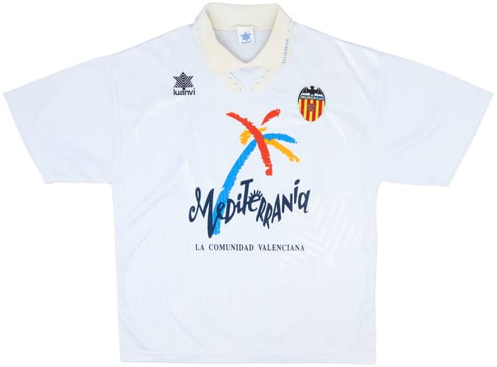 1993-94 Valencia Home Shirt - 8/10 - (XL)