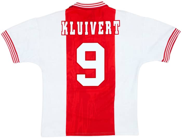 1996-97 Ajax Home Shirt Kluivert #9 - 9/10 - (M)