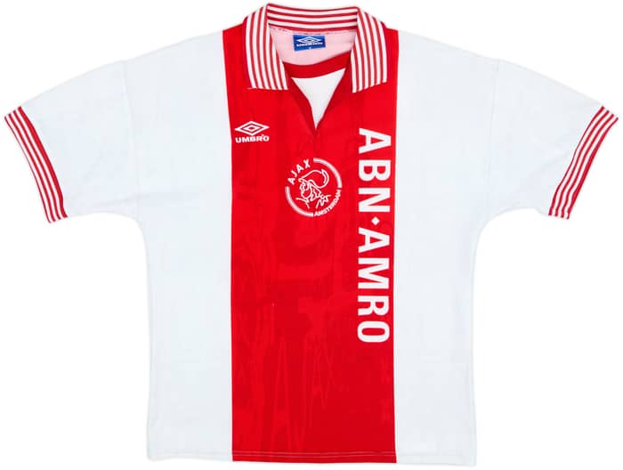 1996-97 Ajax Home Shirt Kluivert #9 - 9/10 - (M)