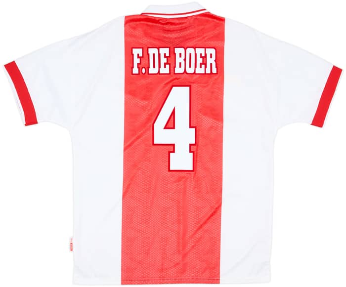 1998-99 Ajax Home Shirt F.De Boer #4 - 10/10 - (L)