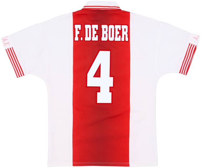 1997-98 Ajax Home Shirt F.De Boer #4 - 9/10 - (S)