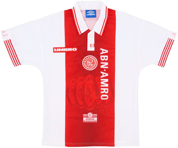 1997-98 Ajax Home Shirt F.De Boer #4 - 9/10 - (S)