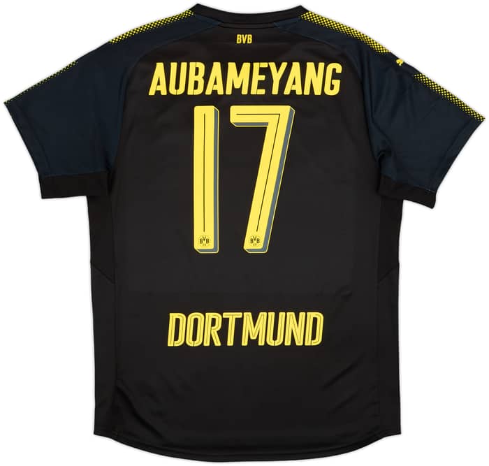 2017-18 Borussia Dortmund Away Shirt Aubameyang #17 - 9/10 - (L)