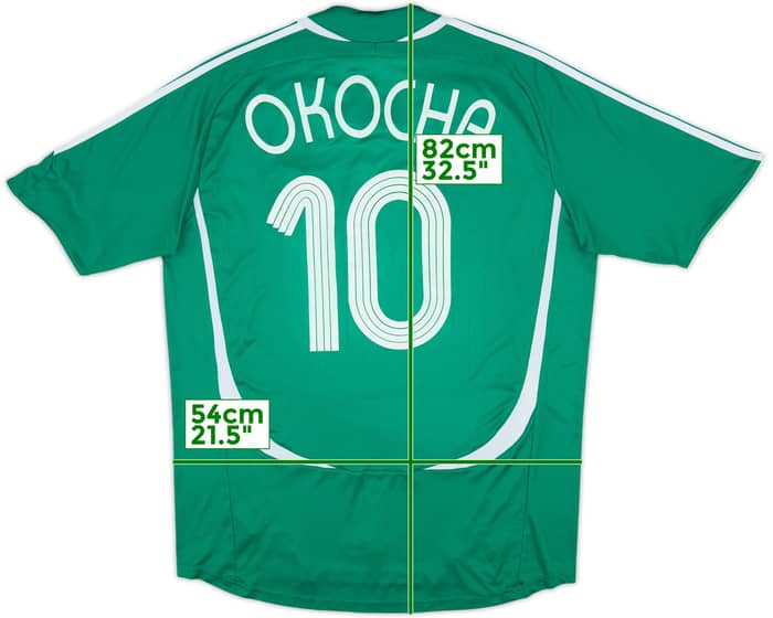 2006-07 Nigeria Home Shirt Okocha #10 - 6/10 - (XL)