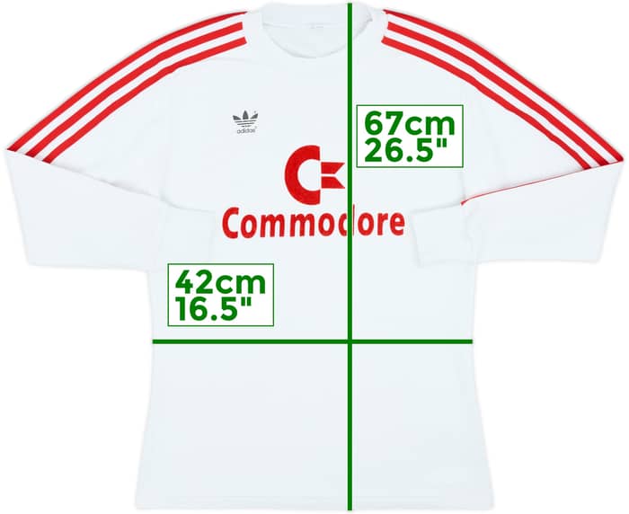 1984-89 Bayern Munich Away L/S Shirt - 8/10 - (S)