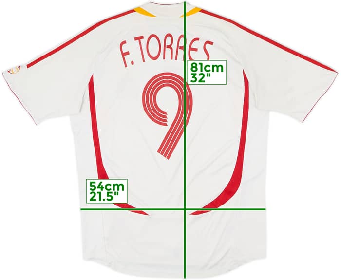 2006-08 Spain Away Shirt F.Torres #9 - 6/10 - (L)