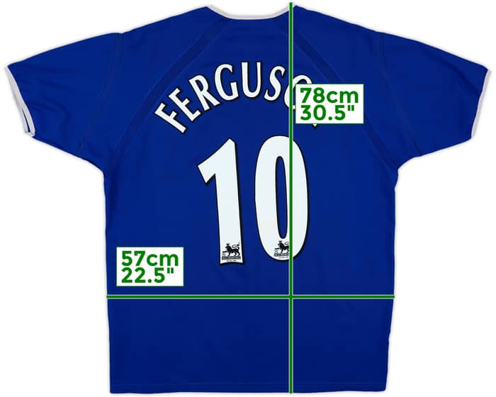 2003-04 Everton Home Shirt Ferguson #10 - 8/10 - (L)