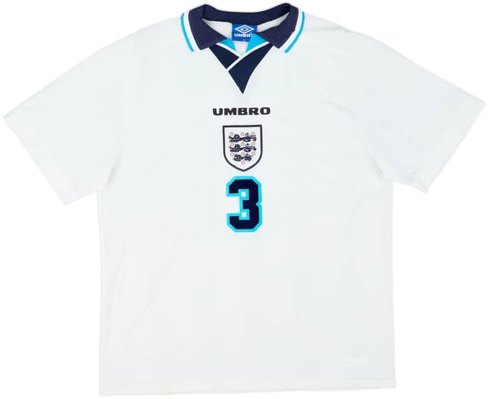 1995-97 England Home Shirt Pearce #3 - 6/10 - (XL)