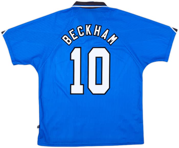 1996-98 Manchester United Third Shirt Beckham #10 - 8/10 - (XL)