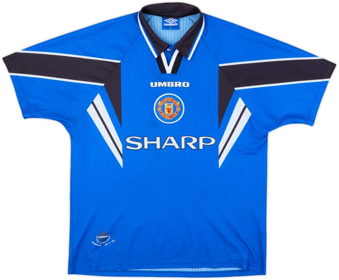 1996-98 Manchester United Third Shirt Beckham #10 - 8/10 - (XL)