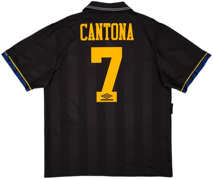 1993-95 Manchester United Away Shirt Cantona #7 - 9/10 - (XL)
