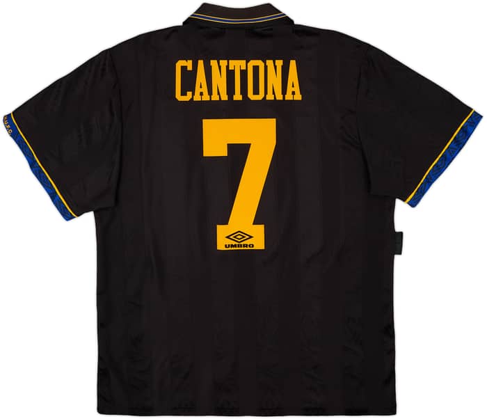 1993-95 Manchester United Away Shirt Cantona #7 - 8/10 - (XL)