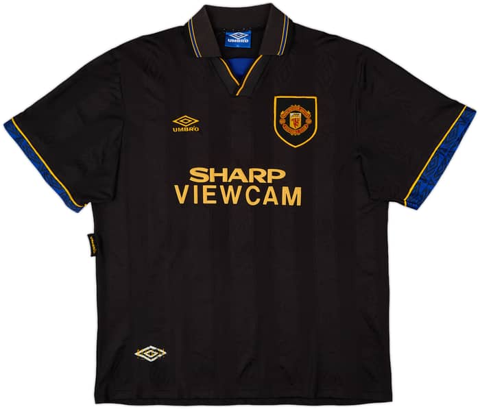 1993-95 Manchester United Away Shirt Cantona #7 - 8/10 - (XL)