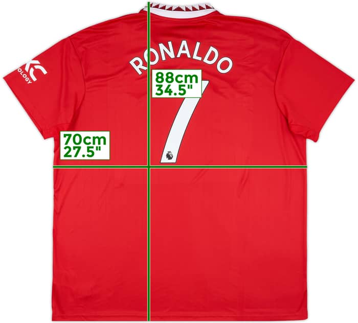 2022-23 Manchester United Home Shirt Ronaldo #7 - 8/10 - (3XL)