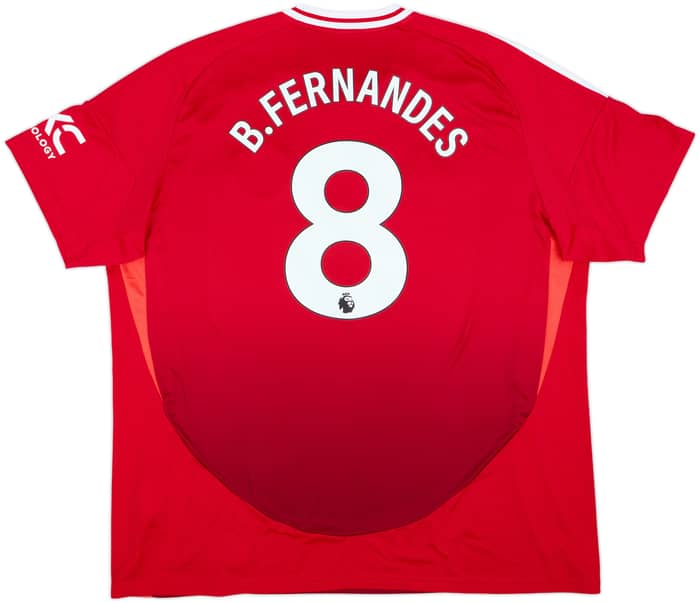 2024-25 Manchester United Home Shirt B.Fernandes #8 - 10/10 - (3XL)