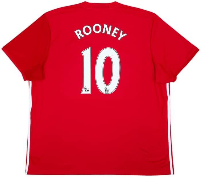 2016-17 Manchester United Home Shirt Rooney #10 - 8/10 - (3XL)
