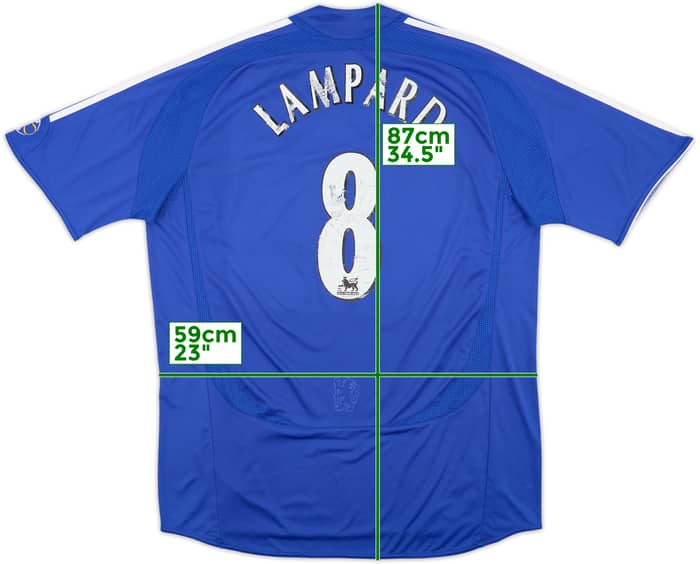 2006-08 Chelsea Home Shirt Lampard #8 - 5/10 - (XL)