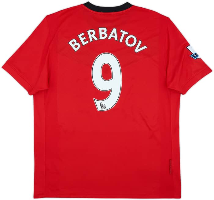 2009-10 Manchester United Home Shirt Berbatov #9 - 8/10 - (L)