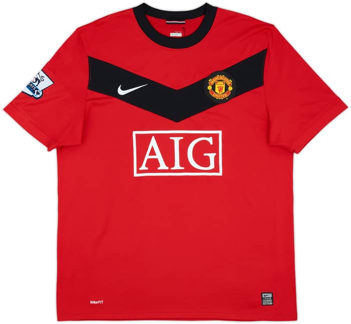 2009-10 Manchester United Home Shirt Berbatov #9 - 8/10 - (L)