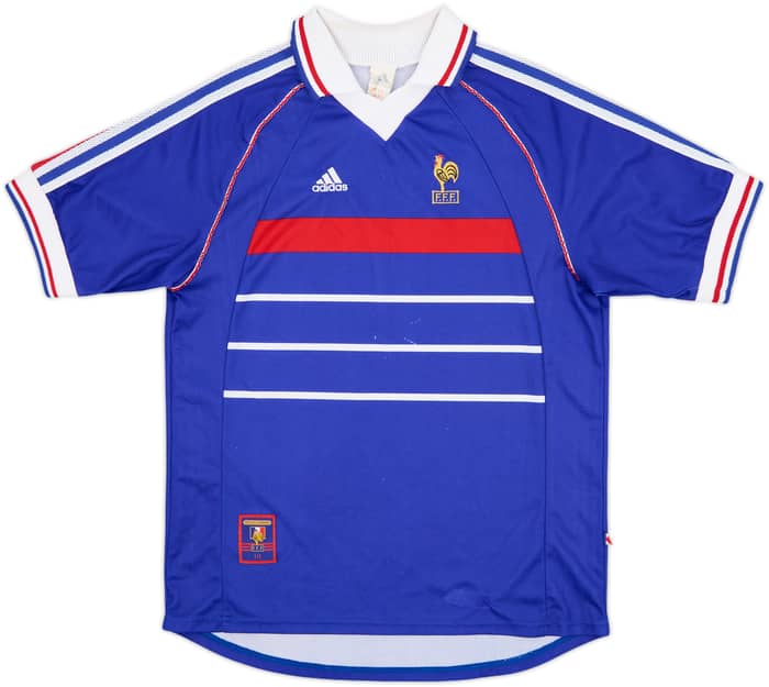 1998-00 France Home Shirt - 6/10 - (XL.Boys)