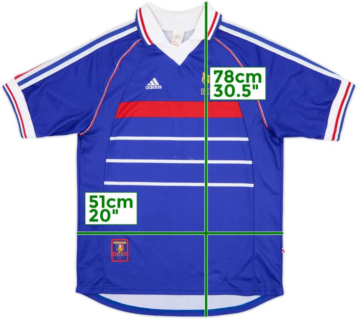 1998-00 France Home Shirt - 6/10 - (XL.Boys)