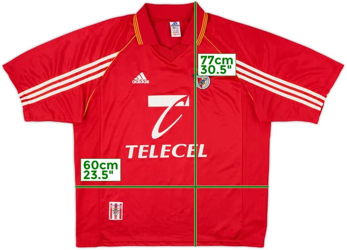 1998-99 Benfica Home Shirt - 8/10 - (XL)