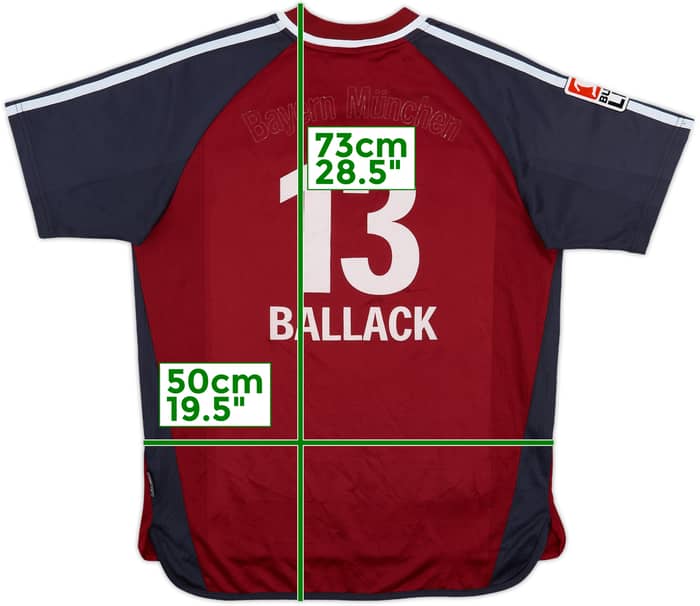 2002-03 Bayern Munich Home Shirt Ballack #13 - 4/10 - (XL.Boys)