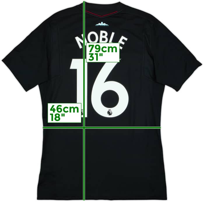 2017-18 West Ham Away Shirt Noble #16 - 8/10 - (M)