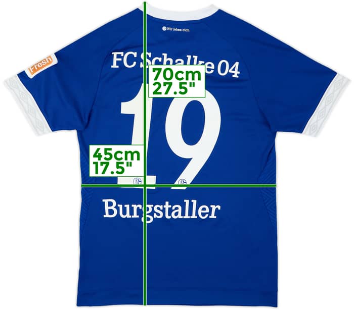 2018-19 Schalke Home Shirt Burgstaller #19 - 5/10 - (S)
