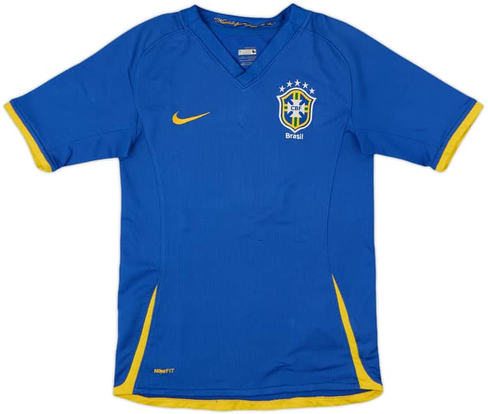 2008-10 Brazil Away Shirt - 7/10 - (M.Boys)