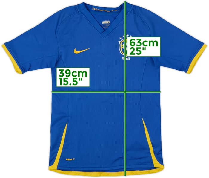 2008-10 Brazil Away Shirt - 7/10 - (M.Boys)