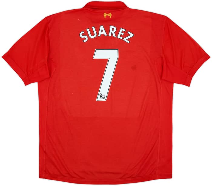 2012-13 Liverpool Home Shirt Suarez #7 - 6/10 - (XXL)