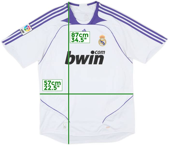 2007-08 Real Madrid Home Shirt - 7/10 - (XL)